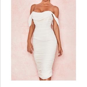 House of CB White Carlotta Dress